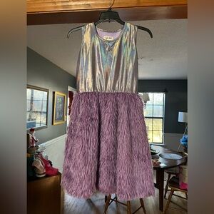 GUC sz 12 Taylor Joelle purple fuzzy dress